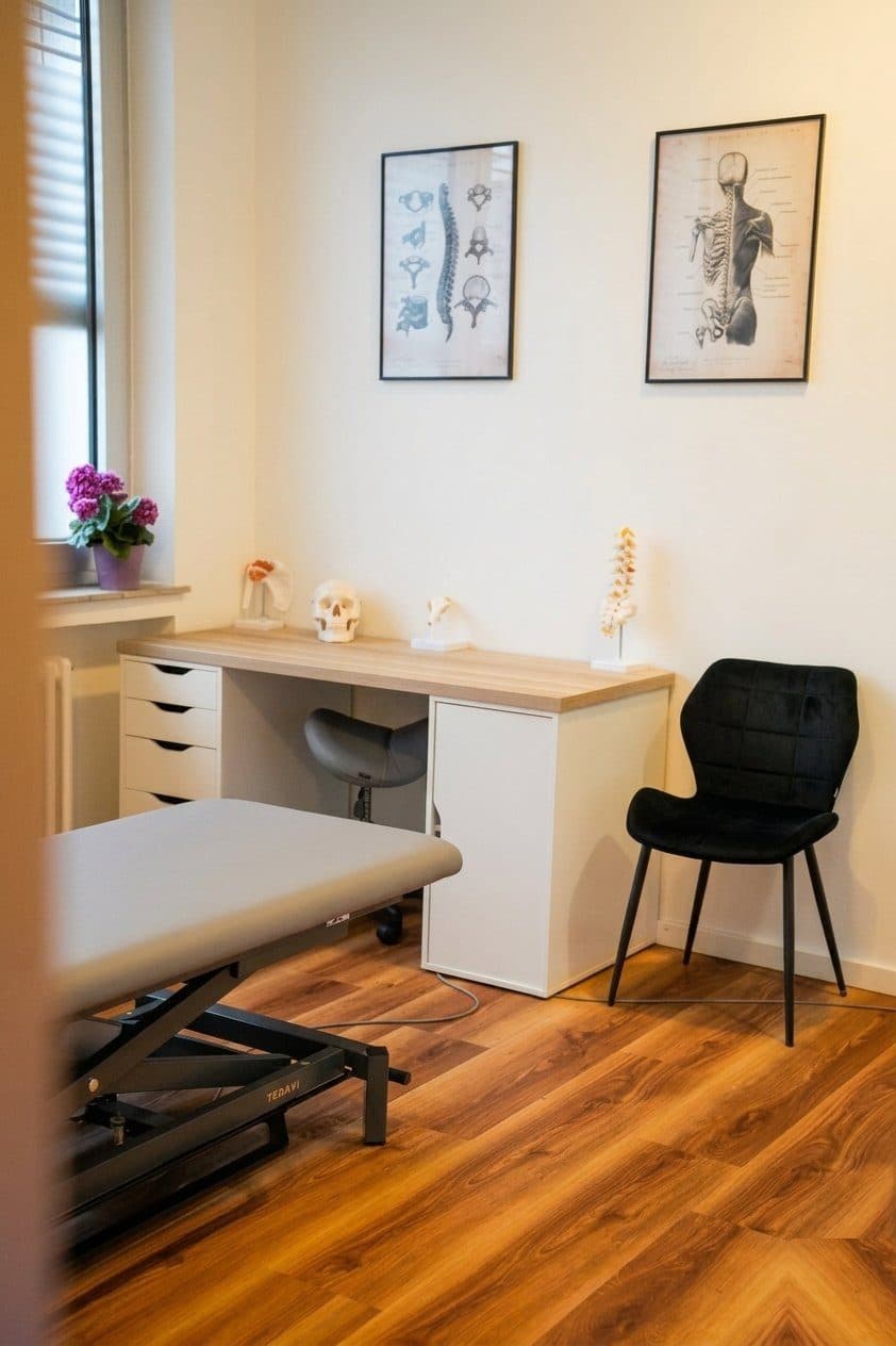 Heller, gepflegter Therapieraum bei MY PULSE Bonn-Beuel